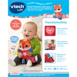 VTECH BABY Malo, Mon Renardeau Dodo - Baby Loulous -Célèbre Jouets Magasin 80 536705 malo renardo dos