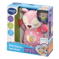 VTECH BABY Mon Ourson Lumi Dodo Rose -Célèbre Jouets Magasin 80 539855 8