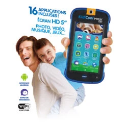 KidiCom MAX 3.0 Bleu - Portable Sécurisé Enfant -Célèbre Jouets Magasin 80 546505 CAT