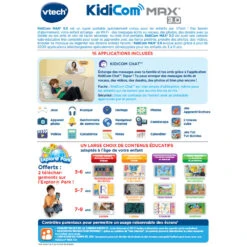 KidiCom MAX 3.0 Rose -Célèbre Jouets Magasin 80 546555 dos boite