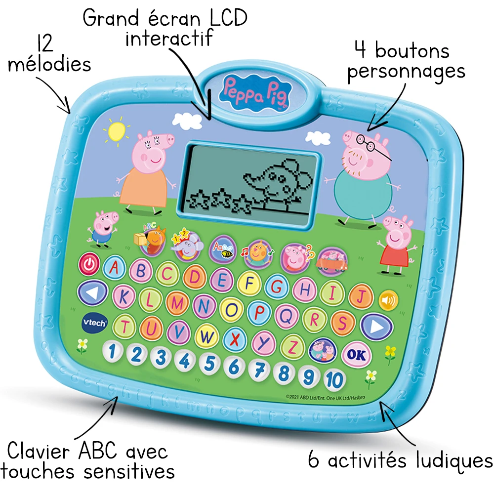 VTech Peppa Pig - Super Tablette éducative 2 VTech Peppa Pig - Super Tablette éducative – Image 2