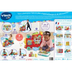 VTECH BABY Maxiloco, Mon Trotti Train 7 En 1 -Célèbre Jouets Magasin 80 547805 dos boite