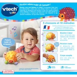 VTECH BABY Picoton, Mon Lumi Hérisson - Jouet D'éveil 9 VTECH BABY Picoton, Mon Lumi Hérisson - Jouet D'éveil -Célèbre Jouets Magasin 80 550205 dos boite