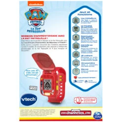 VTech Pat Patrouille - La Montre-jeu Interactive De Marcus 11 VTech Pat Patrouille - La Montre-jeu Interactive De Marcus -Célèbre Jouets Magasin 80 551665 dos boite