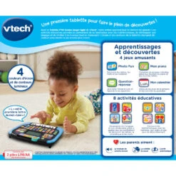 VTech Tablette P'tit Genius Magic Light - Tablette Pour Enfant -Célèbre Jouets Magasin 80 551705 dos boite
