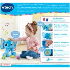 VTech Gontran, Mon éléphant Gourmand -Célèbre Jouets Magasin 80 552705 dos boite