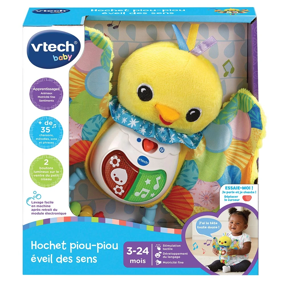 VTECH BABY Hochet Piou-piou éveil Des Sens 7 VTECH BABY Hochet Piou-piou éveil Des Sens – Image 7