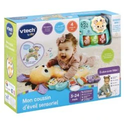 VTECH BABY Mon Coussin D'éveil Sensoriel -Célèbre Jouets Magasin 80 560505 7