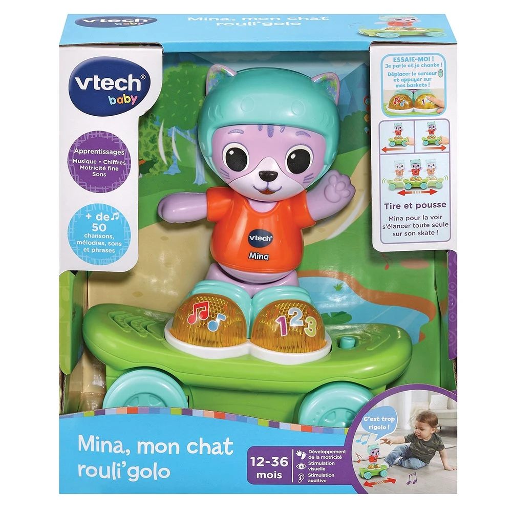VTECH BABY Mina, Mon Chat Rouli'golo 8 VTECH BABY Mina, Mon Chat Rouli'golo – Image 8