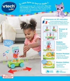 VTECH BABY Mina, Mon Chat Rouli'golo 14 VTECH BABY Mina, Mon Chat Rouli'golo -Célèbre Jouets Magasin 80 560905 dos boC3AEte