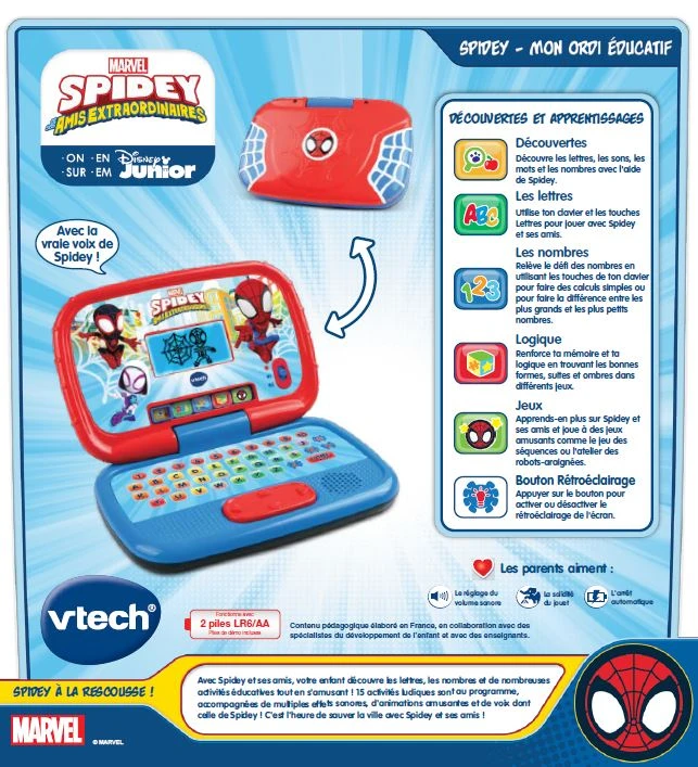 VTech Spidey - Mon Ordi éducatif 7 VTech Spidey - Mon Ordi éducatif – Image 7