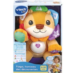VTECH BABY Tiago, Lionceau Des Découvertes - Peluche Interactive 6 VTECH BABY Tiago, Lionceau Des Découvertes - Peluche Interactive -Célèbre Jouets Magasin 80 607105 Tiago lionceau des dC3A9couvertes box