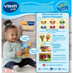 VTECH BABY Maracas Lumi Magiques - Jouet Musical -Célèbre Jouets Magasin 80 607505 maracas lumi magiques dos