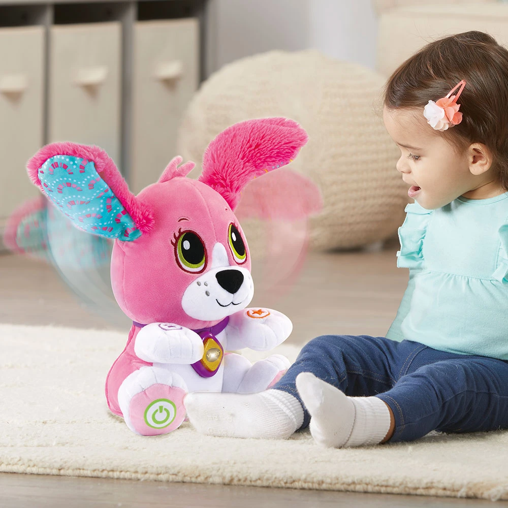 VTECH BABY Toutou Parle Avec Moi Rose - Peluche Interactive 5 VTECH BABY Toutou Parle Avec Moi Rose - Peluche Interactive – Image 5