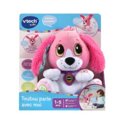 VTECH BABY Toutou Parle Avec Moi Rose - Peluche Interactive 12 VTECH BABY Toutou Parle Avec Moi Rose - Peluche Interactive -Célèbre Jouets Magasin 80 610155 6