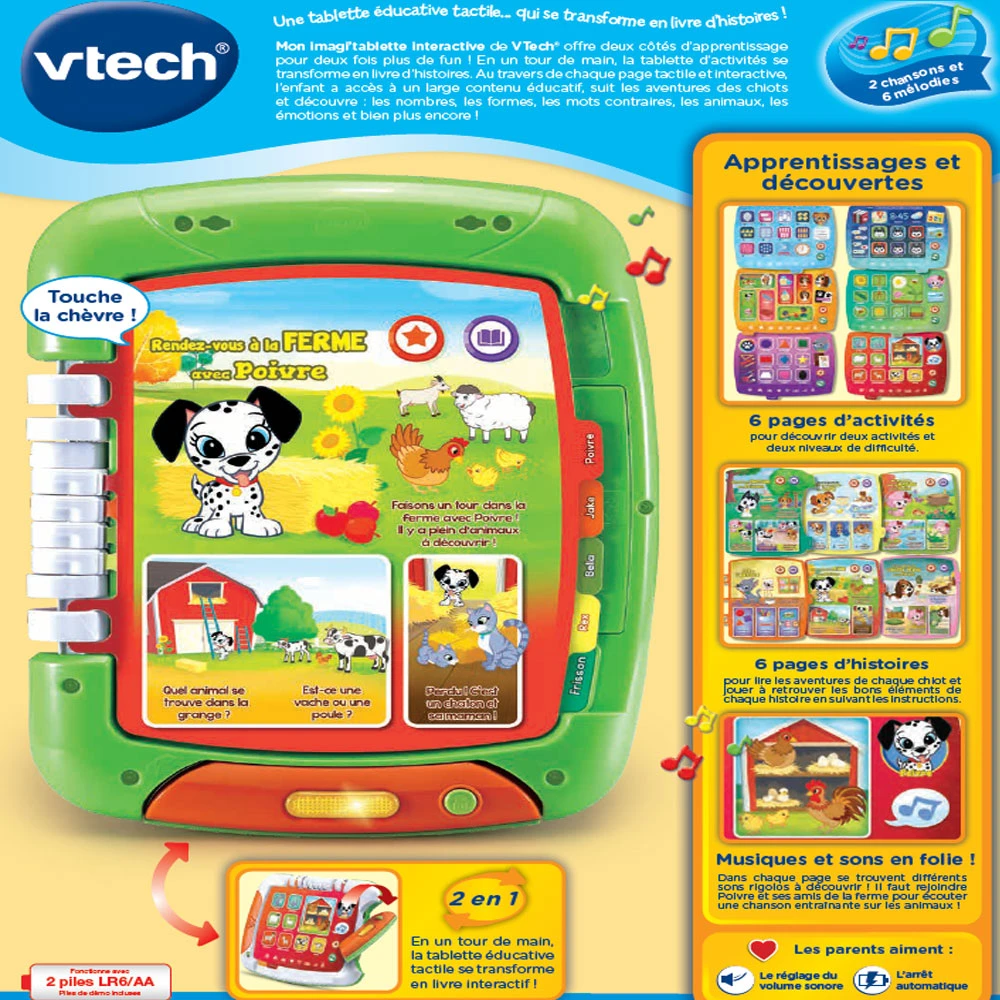 VTech Mon Imagi'tablette Interactive 9 VTech Mon Imagi'tablette Interactive – Image 9