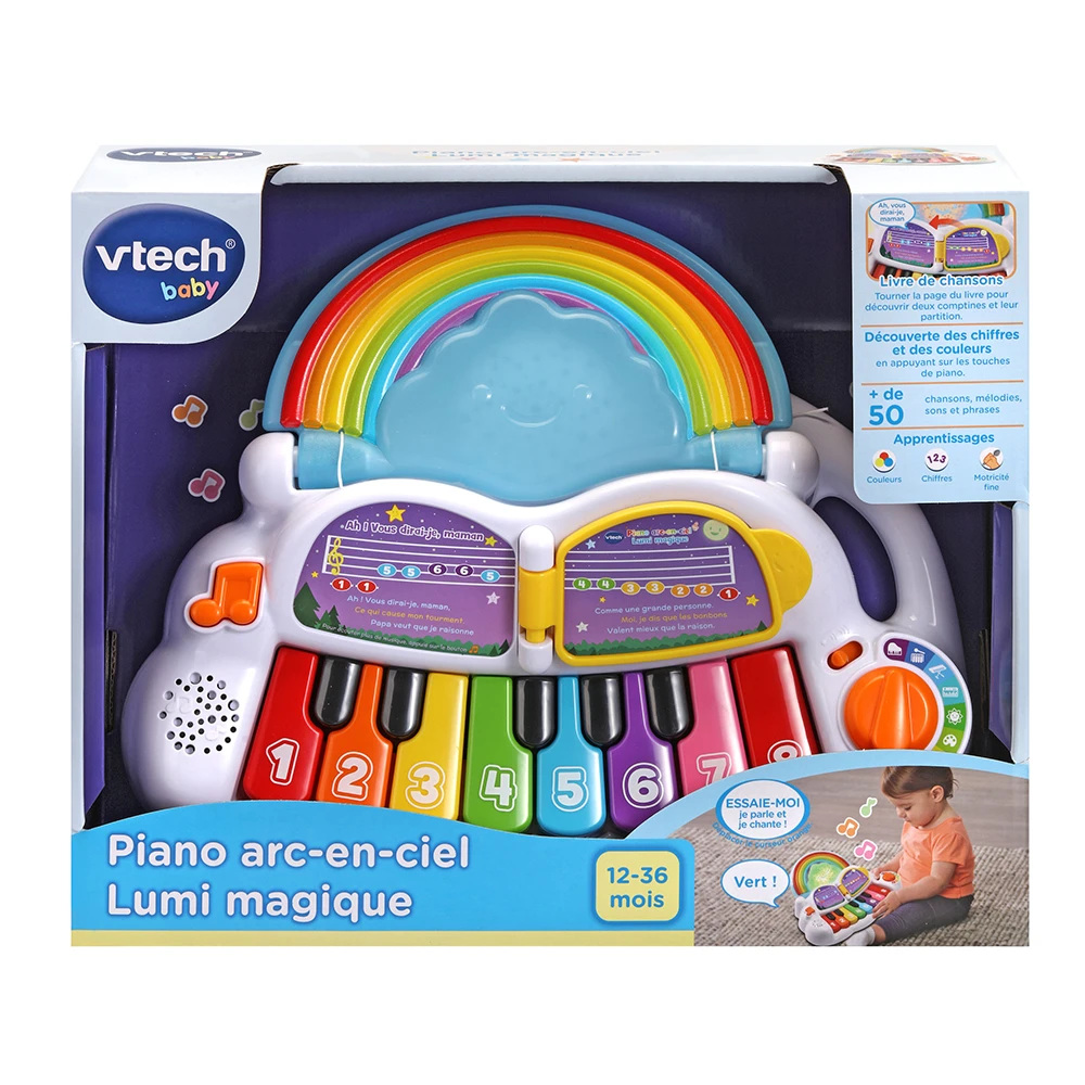 VTECH BABY Piano Arc En Ciel Lumi Magique - Piano Pour Bébé 5 VTECH BABY Piano Arc En Ciel Lumi Magique - Piano Pour Bébé – Image 5