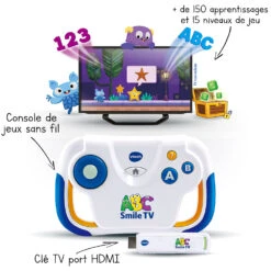 VTech ABC Smile TV - Ma Première Console TV éducative -Célèbre Jouets Magasin 80 613265 flC3A8ches