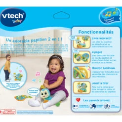 VTECH BABY Rouli Livre Papillon - Baby Loulous -Célèbre Jouets Magasin 80 613405 rouli livre dos