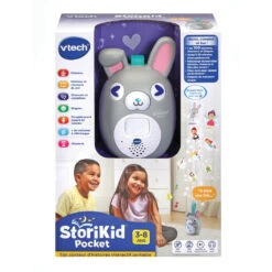 VTech Boîte à Histoires Interactive Portable StoriKid Pocket Gris -Célèbre Jouets Magasin 80 613765 PACKAGE RECTO 1