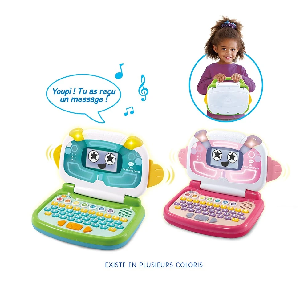 VTech Clic, Mon Ami L'ordi Bleu / Vert 5 VTech Clic, Mon Ami L'ordi Bleu / Vert – Image 5