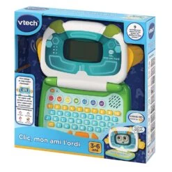 VTech Clic, Mon Ami L'ordi Bleu / Vert 12 VTech Clic, Mon Ami L'ordi Bleu / Vert -Célèbre Jouets Magasin 80 615105 7