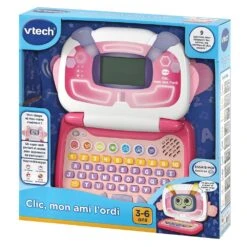 VTech Clic, Mon Ami L'ordi Rose -Célèbre Jouets Magasin 80 615155 6