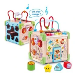 VTECH BABY Cube Nature Interactif Multiactivité -Célèbre Jouets Magasin 80 617105 CAT