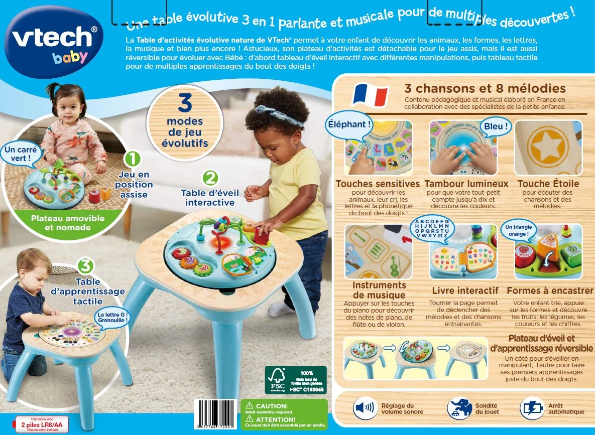VTECH BABY Table D'activités évolutive Nature 15 VTECH BABY Table D'activités évolutive Nature – Image 15