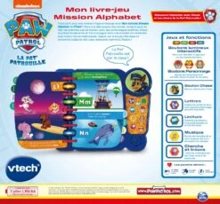 VTech Pat'Patrouille - Mon Livre-jeu Mission Alphabet -Célèbre Jouets Magasin 80 618105 dos boC3AEte